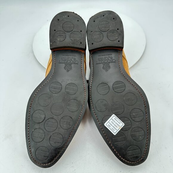 Crockett & Jones Hayle Men UK 7.5E US 8.5 Light Brown Suede Ankle Chukka Boot - Picture 9 of 13